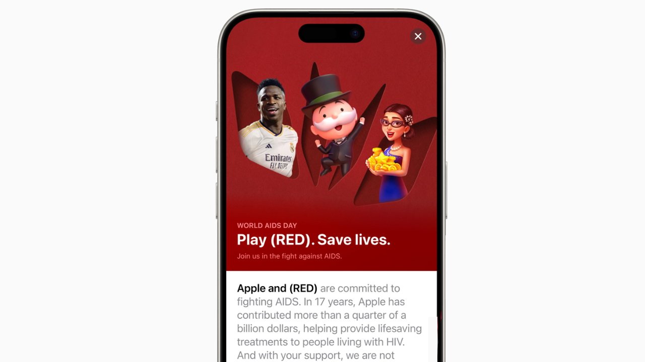 Apple adds to World AIDS Day donations with game proceeds