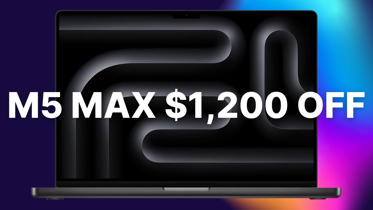 Save $1,200 on Apple’s 16-inch MacBook Pro M5 Max with 2TB SSD